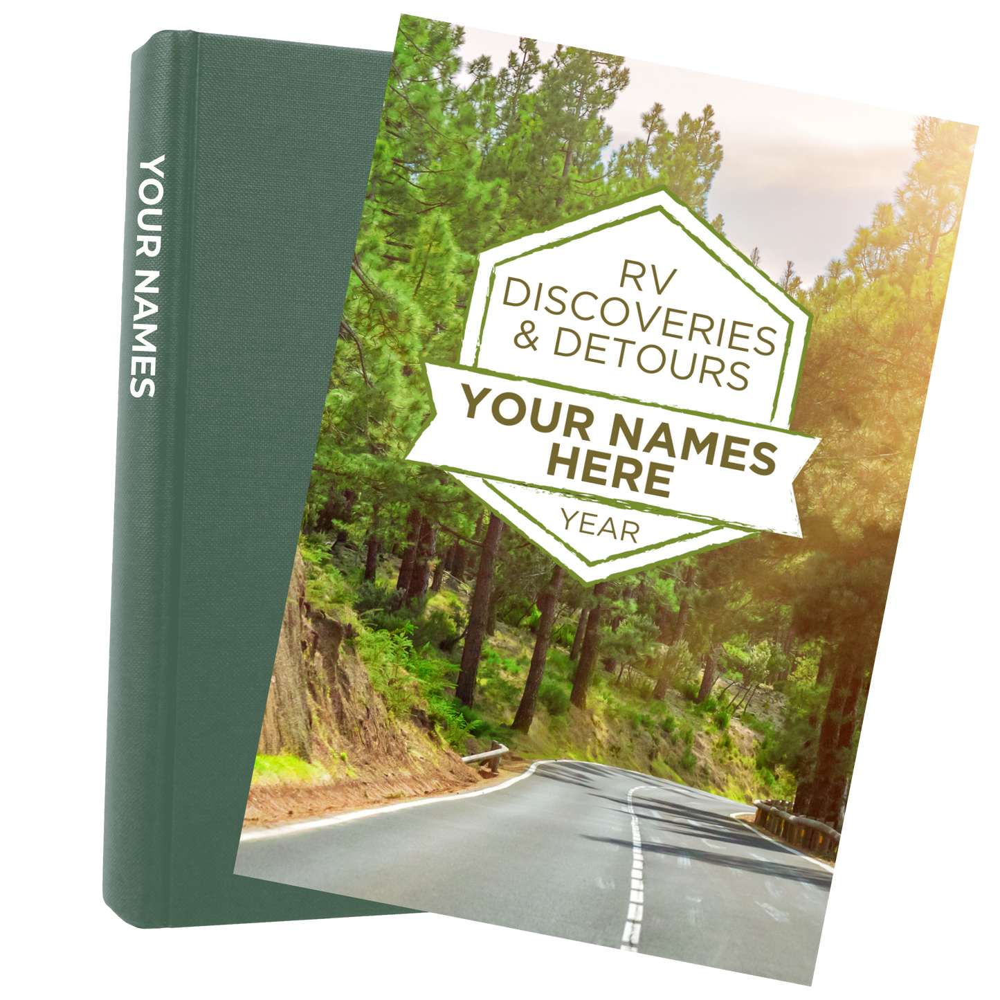 Personalized RV Travel Journal – Custom Camper Logbook with Checklists & Expense Tracker