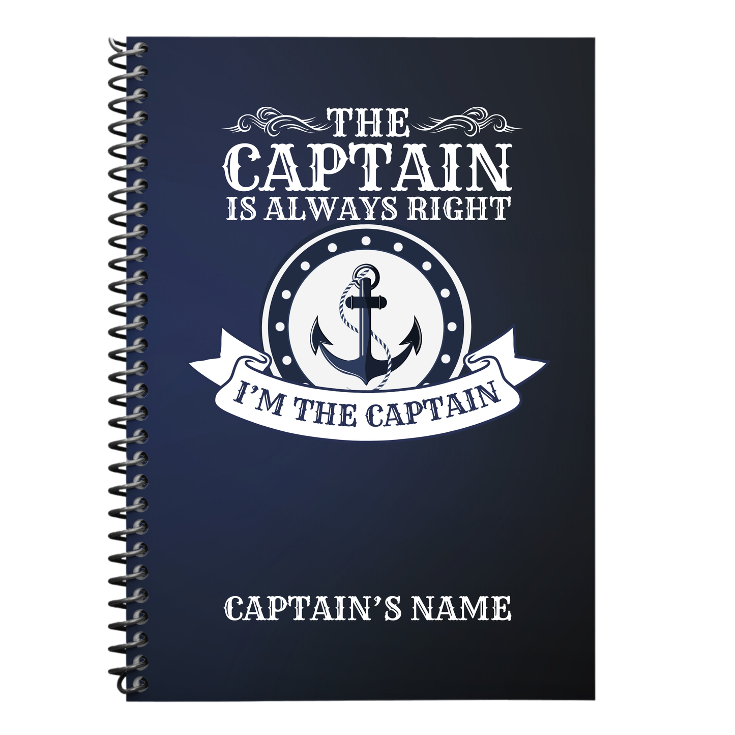 Captains Log, Boat Logbook, Nautical Diary, Boating Journal, Marine Log, Sailors Log, Yacht Logbook, Personalized Log, Boat Captain Gift, Sea Captain Log, Custom Logbook, Maritime Journal, Nautical Gift