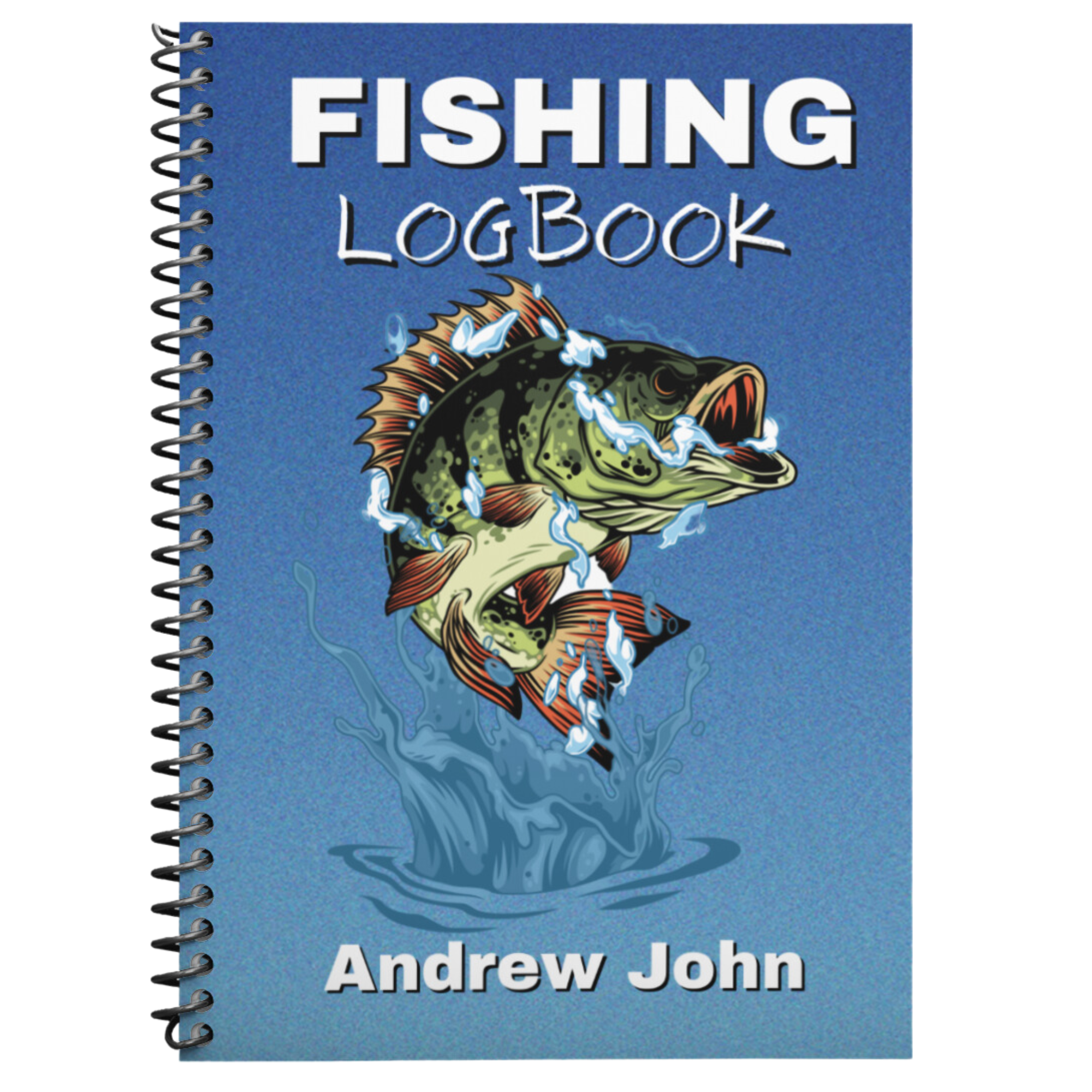 Personalized Fishing Journal Log Book - Fishing Log Book for Saltwater
