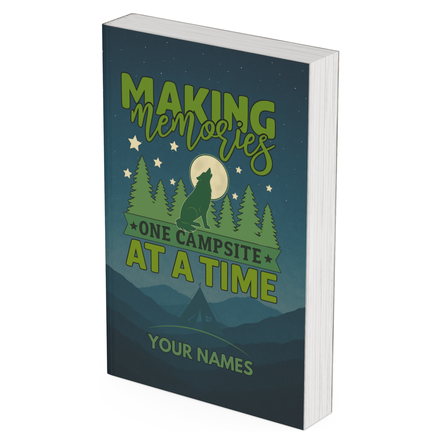 Personalized Camping Journal - Custom RV Log Book - Campground Tracker - Camper Gift - Outdoor Trip Notebook - Camping Campsite Diary