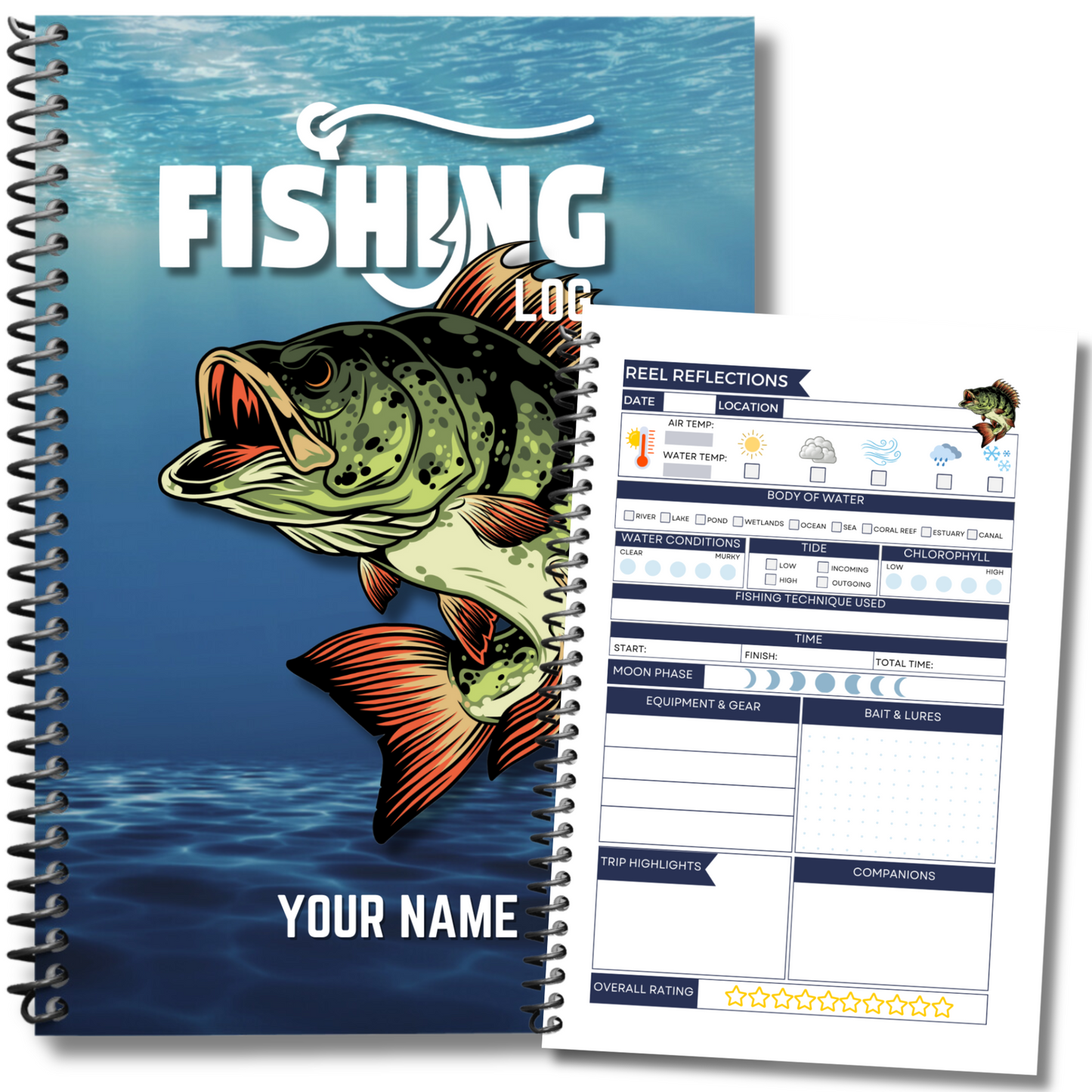 Fishing Log
Angler’s log
Boating
fish
fishing log book
fly fishing book
fishing journal
fisherman journal
fisherman gift
fishing gift
saltwater fishing
salt water fly fishing
fishing book journal
fishing journal log book logbook