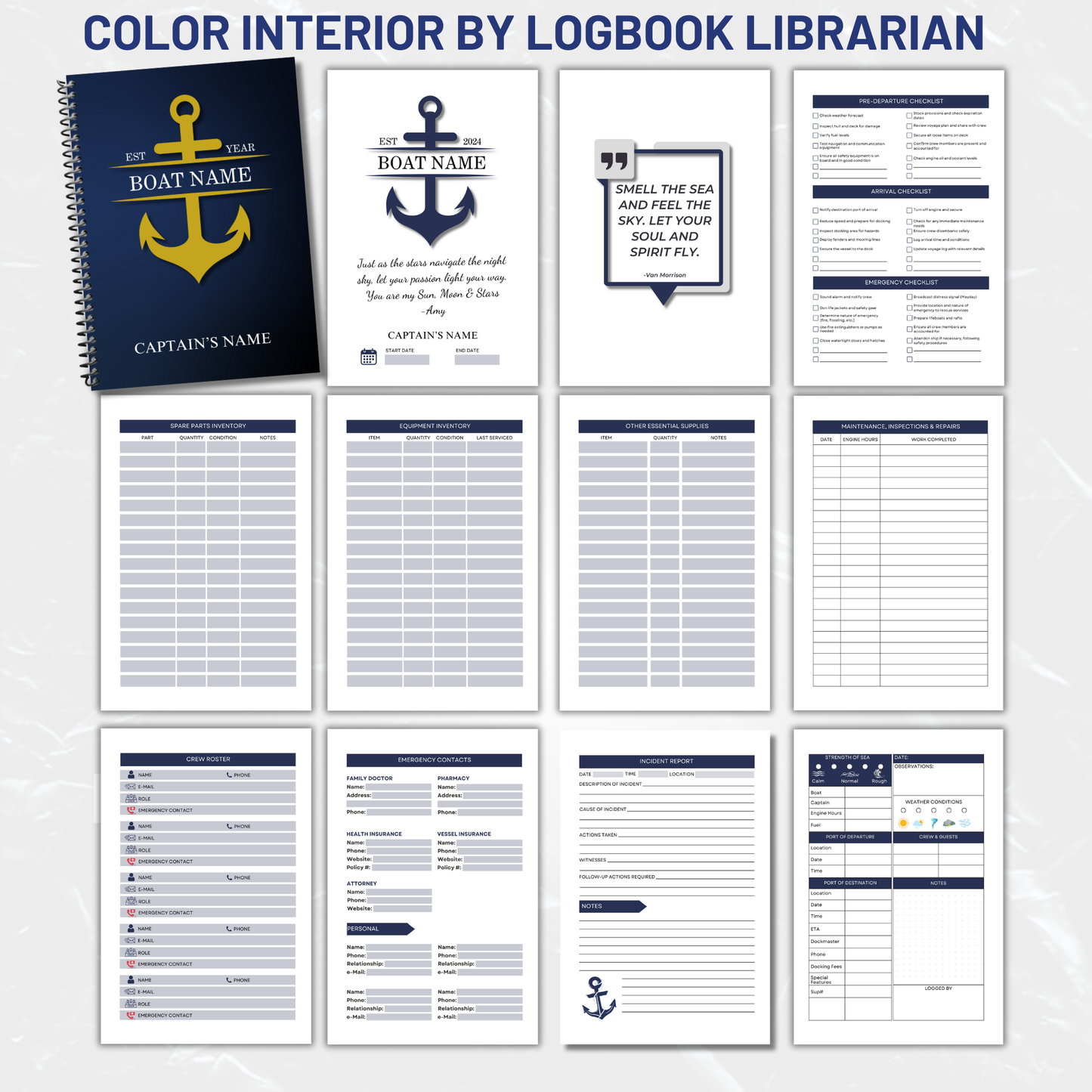 Captains Log
Boat Logbook
Nautical Diary
Boating Journal
Marine Log
Sailors Log
Yacht Logbook
Personalized Log
Boat Captain Gift
Sea Captain Log
Custom Logbook
Maritime Journal
Nautical Gift