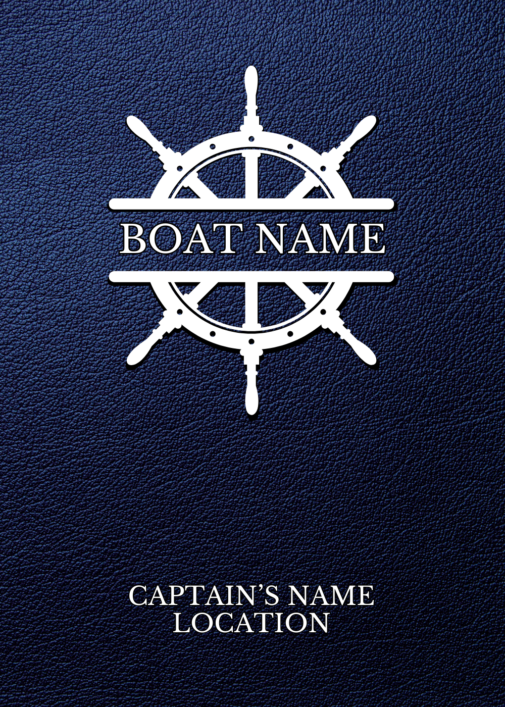 Custom Captains Log Book for Boaters | Boat Log Book Tracks Trips | Nautical Notebook Diary