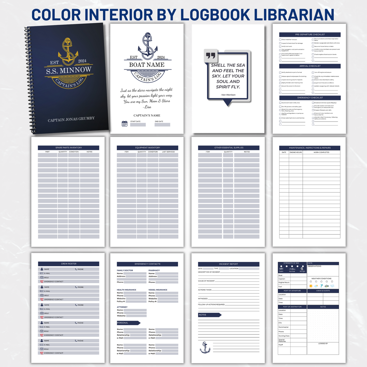 Captains Log
Boat Logbook
Nautical Diary
Boating Journal
Marine Log
Sailors Log
Yacht Logbook
Personalized Log
Boat Captain Gift
Sea Captain Log
Custom Logbook
Maritime Journal
Nautical Gift