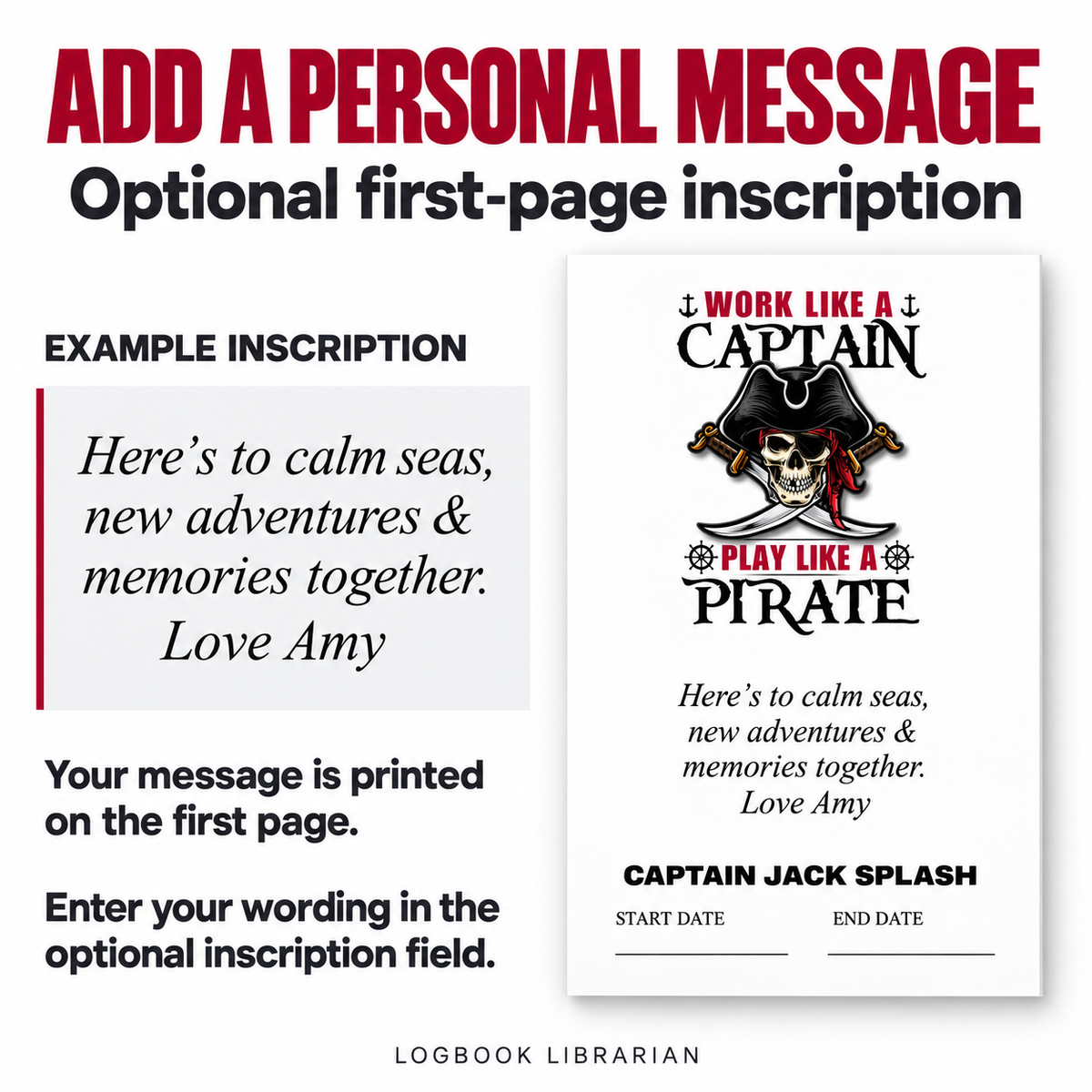 Personalized Captain’s Logbook – Pirate