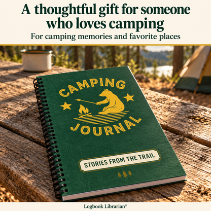 Camping journal gift