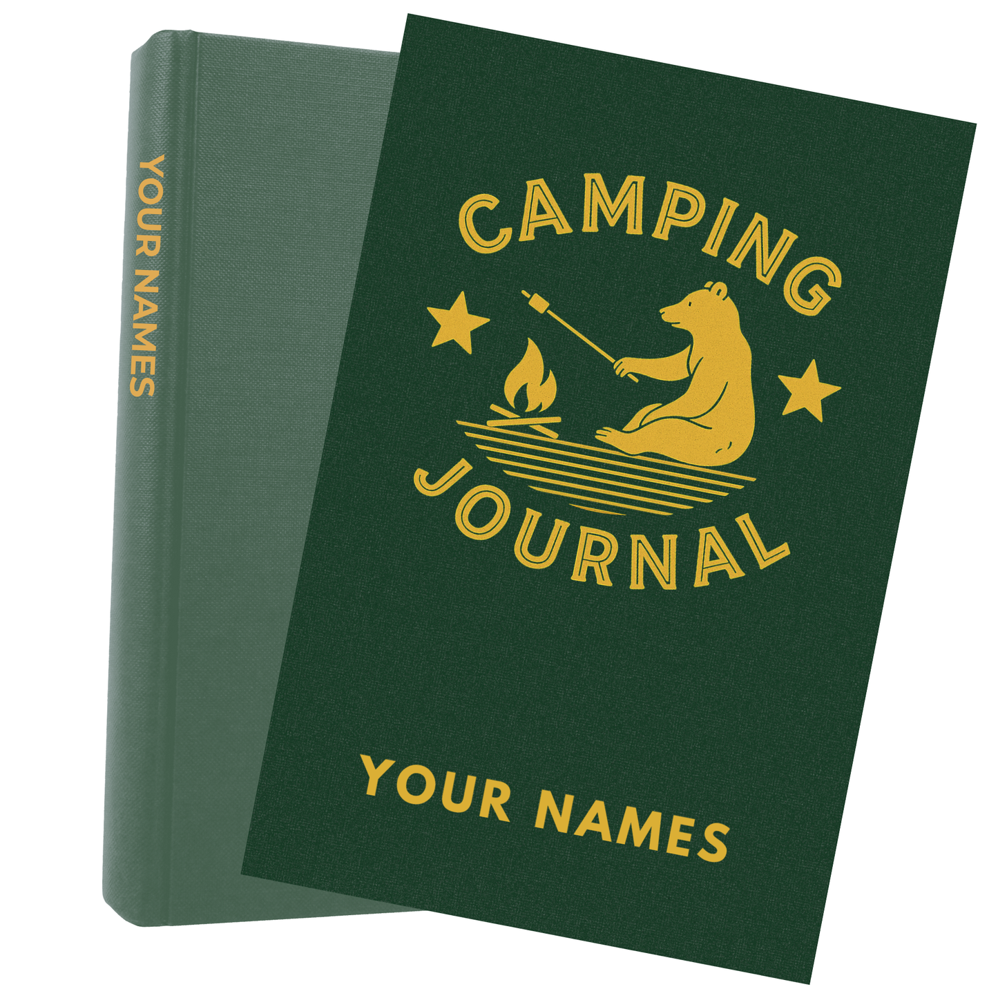 Personalized Camping Journal – Custom Logbook to Track 50+ Campsites