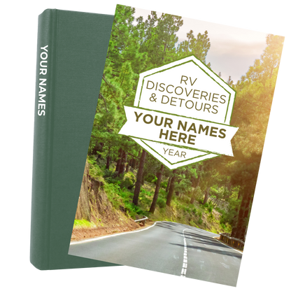Personalized RV Travel Journal – Custom Camper Logbook with Checklists & Expense Tracker