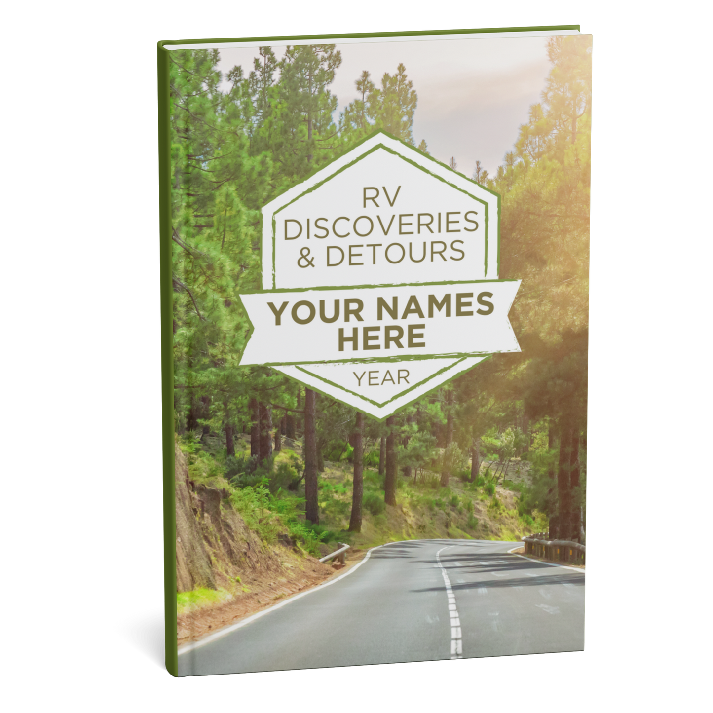 Personalized RV Travel Journal – Custom Camper Logbook with Checklists & Expense Tracker