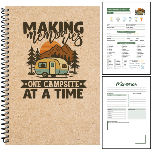 Camping log book, campground journal, RV logbook, travel journal, vanlife gift, camping gift, camper diary, glamping planner, tent camping tracker, campsite review notebook, outdoor adventure journal, camping notebook spiral bound, gift for outdoorsy couple, RV trip planner, camp journal, camping journal, RV gift, camp gift, unique camp gift, camp gift for man, camper gift, camping logbook, campground log book.