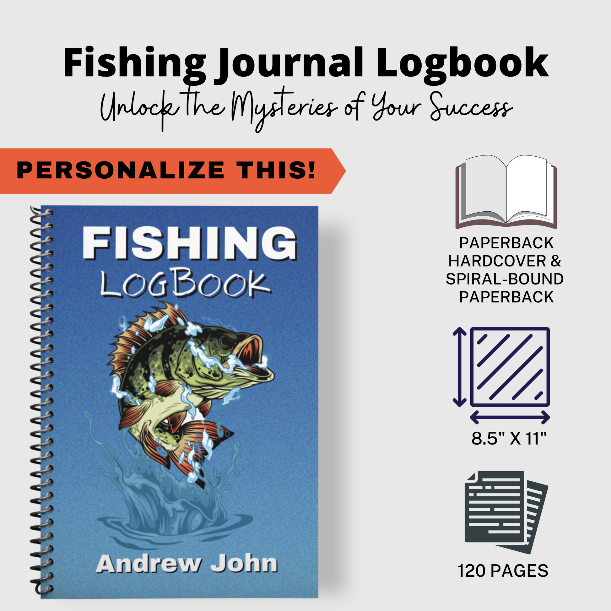 Fishing Logbook for Kids : Observe and Record Your Catches by