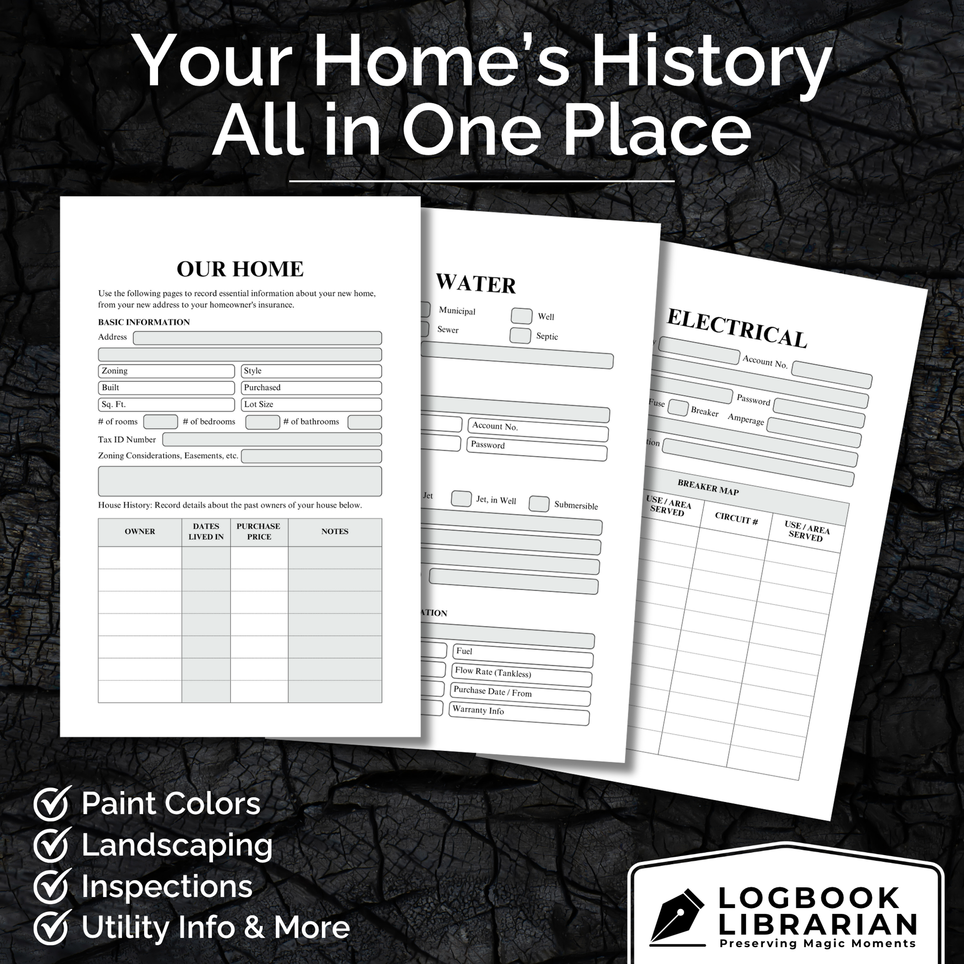 home maintenance log, home repair journal, home improvement tracker, house project planner, maintenance checklist, diy home planner, renovation planner, appliance log book, house repair tracker, track home repairs, new homeowner gift, housewarming book, real estate closing gift, spiral home log, house project log, custom home binder, home binder book, homeowner gift, new home gift, gift for homeowner, first time homeowner, household planner, appliance tracker, property maintenance, property repair tracker, 