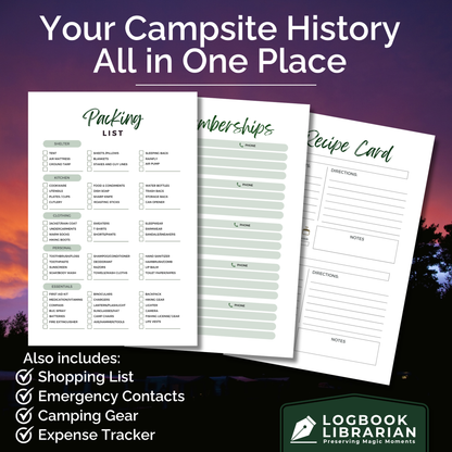 Camping log book, Campground journal, RV logbook, Travel journal, Camping gift, Camper diary, Glamping planner, Tent camping tracker, Campsite review notebook, Outdoor adventure journal, Camping notebook spiral bound, RV trip planner, Camp journal, Camping journal, RV gift, Camp gift, Camp gift for man, Camper gift, Camping logbook, Campground log book, Camping gifts, Camping accessories, RV gifts, Camp log book, Camper gifts, Camper, RV accessories for inside, Gifts for camping lovers