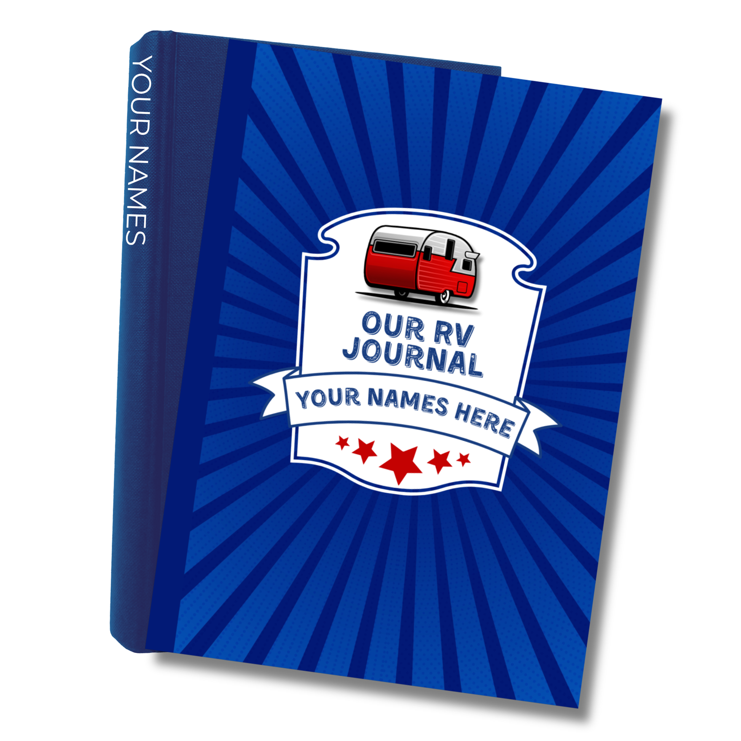 RV Travel Journal – Personalized Road Trip Log Book for RVers, Campers & Motorhome Owners with Checklists, Packing Lists, Campsite Tracker