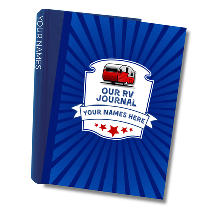 RV Travel Journal – Personalized Road Trip Log Book for RVers, Campers & Motorhome Owners with Checklists, Packing Lists, Campsite Tracker