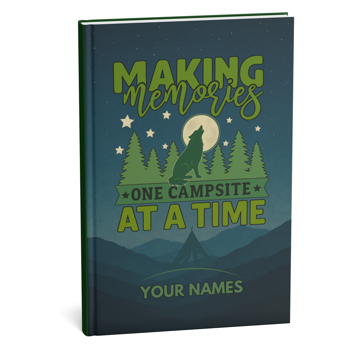 Personalized Camping Journal - Custom RV Log Book - Campground Tracker - Camper Gift - Outdoor Trip Notebook - Camping Campsite Diary