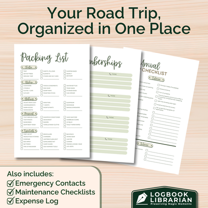 This RV travel journal and personalized road trip log book is perfect for RVers, campers, and motorhome owners who want to capture every adventure. Featuring detailed RV trip planner pages, campground logs, packing lists, checklists, and campsite trackers, this unique RV journal makes an ideal gift for couples, retirees, and anyone living the full-time RV lifestyle. Keep your memories organized and preserved in this custom RV log book 