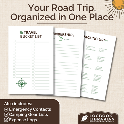 Capture every adventure in style with this Airstream RV Journal and Camping Logbook. Easily record campsite details, track mileage, plan meals, and document every RV trip. Thoughtfully designed with vintage-inspired details, this travel trailer memory book is the perfect keepsake for Airstream owners, full-time RVers, and camping enthusiasts who believe every mile is worth remembering.