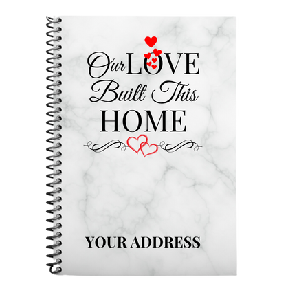 Custom Home Maintenance Log | Personalized House Project Planner, Home Repair Journal for Homeowners