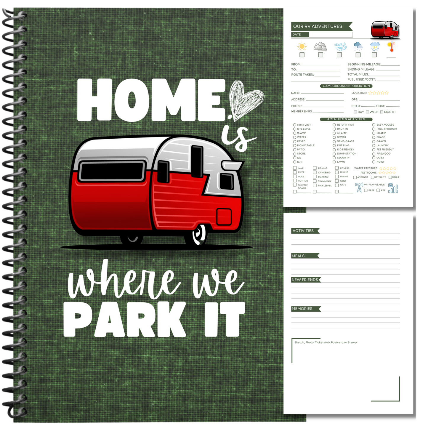 RV Journal Travel Logbook