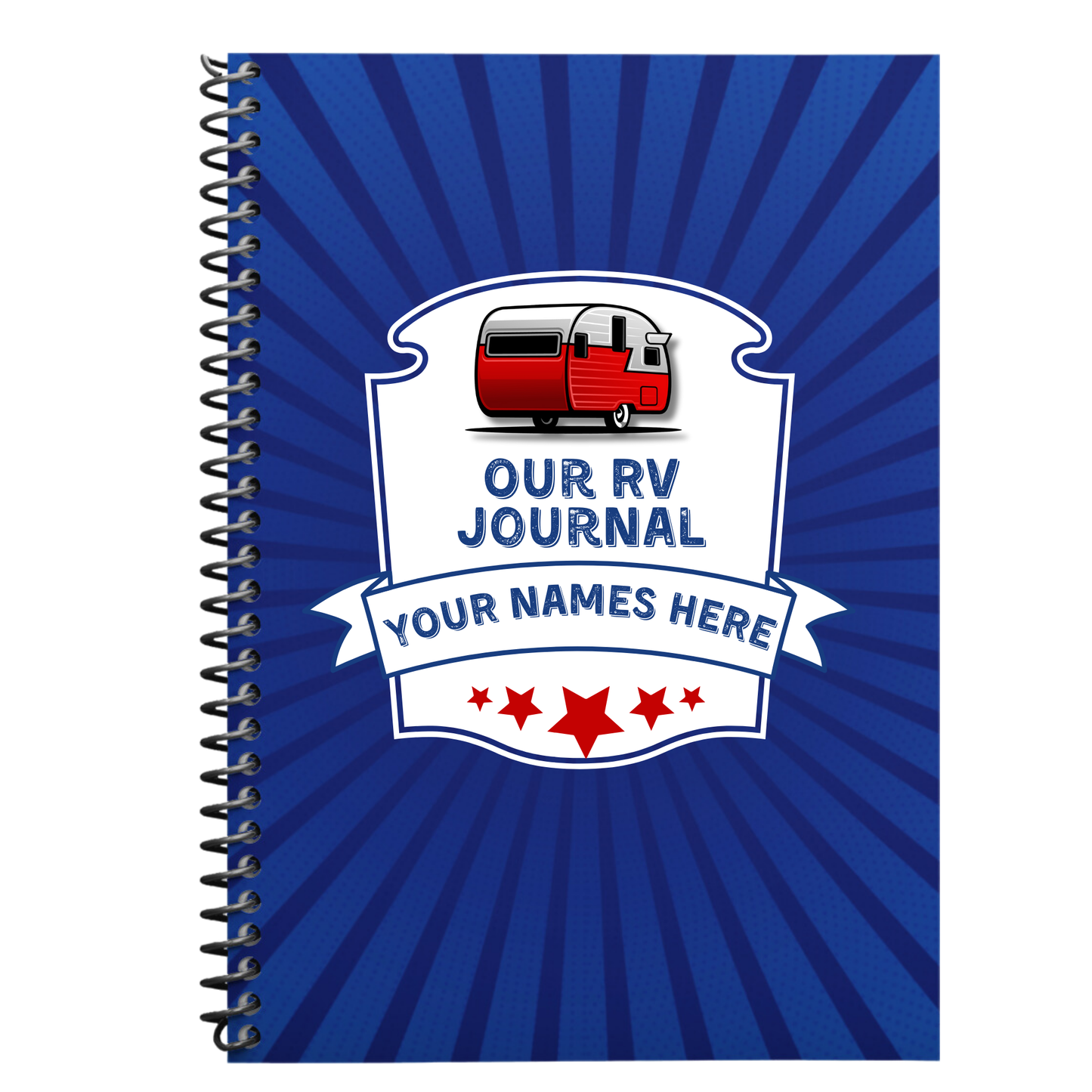 Custom RV Camping Journal | USA Road Trip Diary | Retirement, Couple, Family Gift for New RV Owners