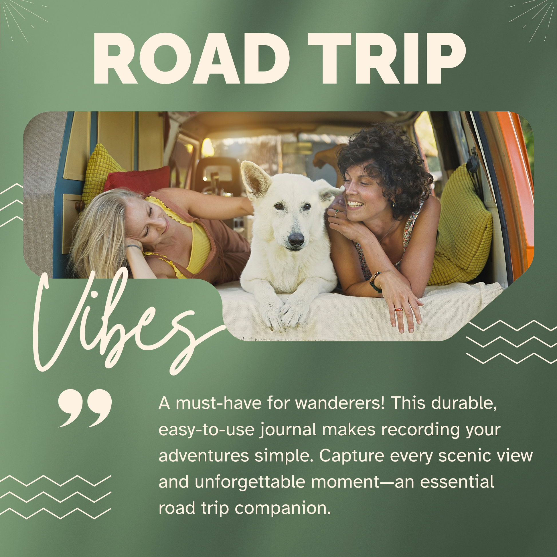Personalized Van Life RV travel journal and custom camping logbook to track road trips, campsites, and memories. This RV life trip planner and adventure log makes a thoughtful gift for couples, retirees, and campers. A unique travel memory book and camping gift idea for Vanlife RV enthusiasts.