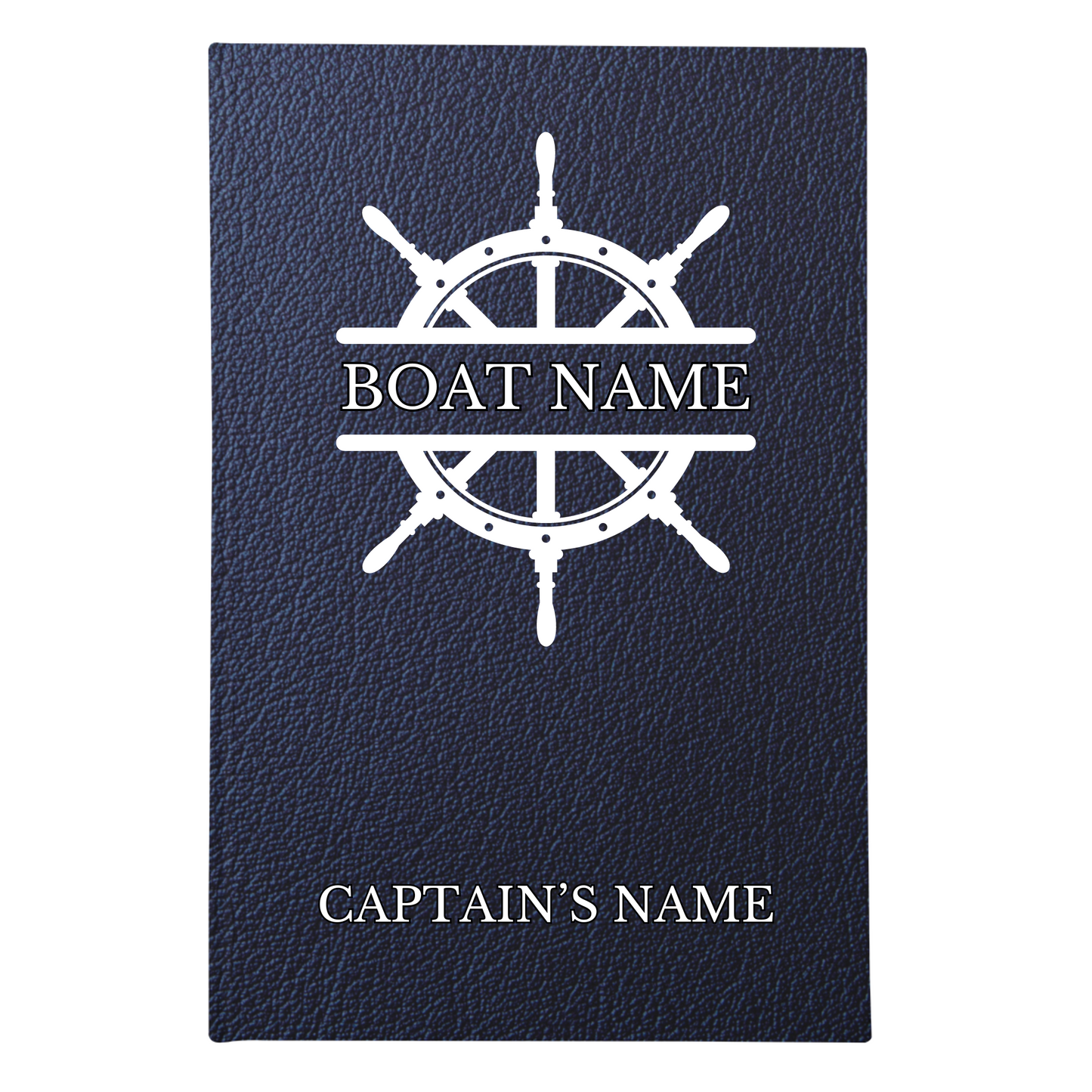 Custom Captains Log Book for Boaters | Boat Log Book Tracks Trips | Nautical Notebook Diary