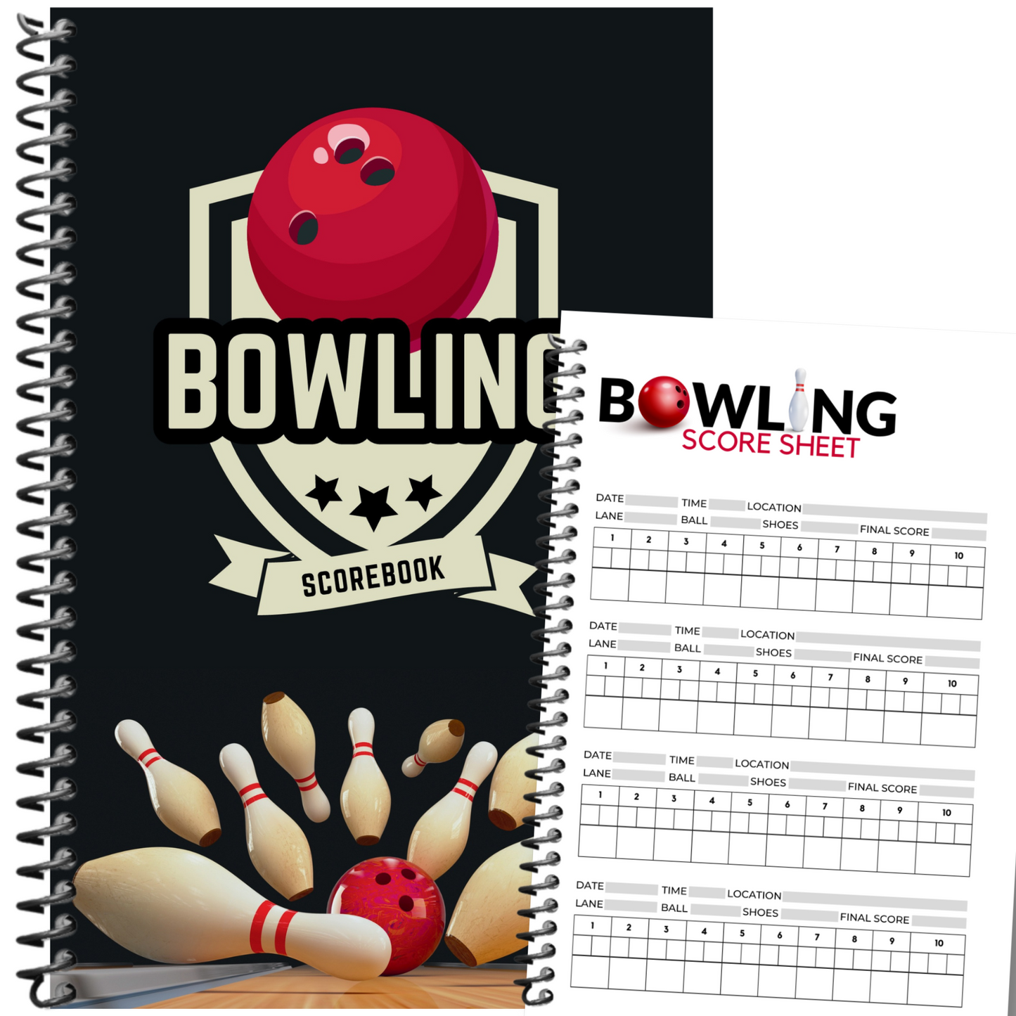 Bowling scorebook
bowling score book
bowling score sheet
bowling scoresheet
bowling log book
bowling tracker
gift for bowlers
bowling gifft