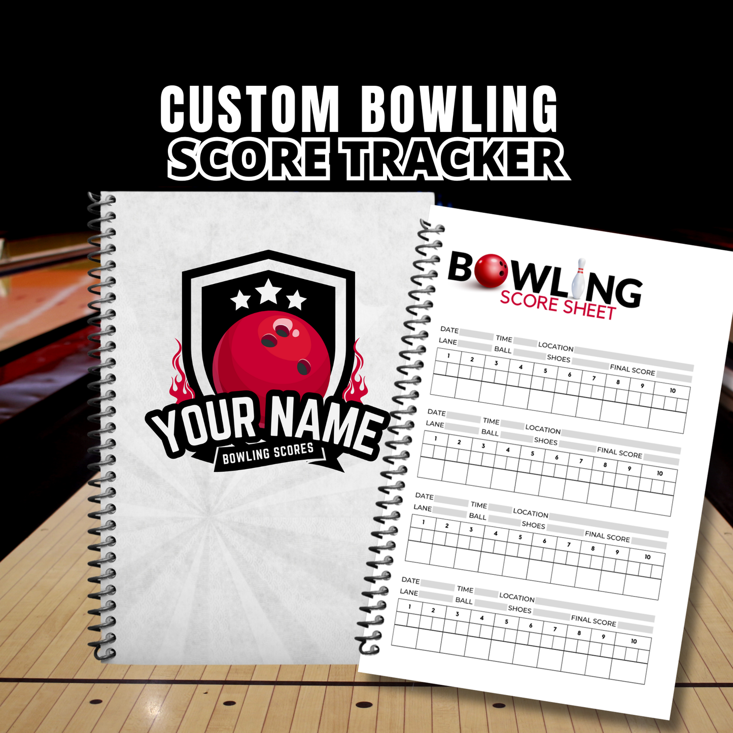 Bowling scorebook
bowling score book
bowling score sheet
bowling scoresheet
bowling log book
bowling tracker
gift for bowlers
bowling gifft