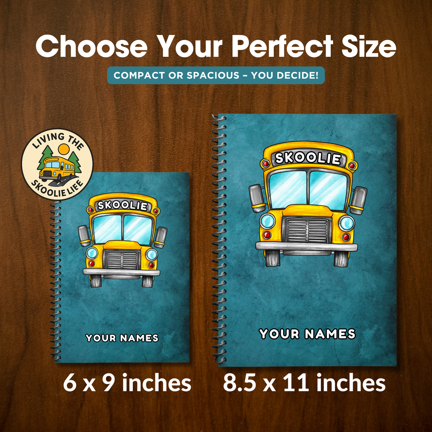 Skoolie Journal and travel logbook for bus conversion owners and skoolie enthusiasts. This adventure diary includes 120 guided pages for trip planning, packing lists, expense tracking, meal planning, and memory pages to capture road trip experiences. Perfect gift for bus life travelers, van life fans, and tiny home nomads. Record your skoolie journeys, keep organized, and create a lasting keepsake of life on the road.
