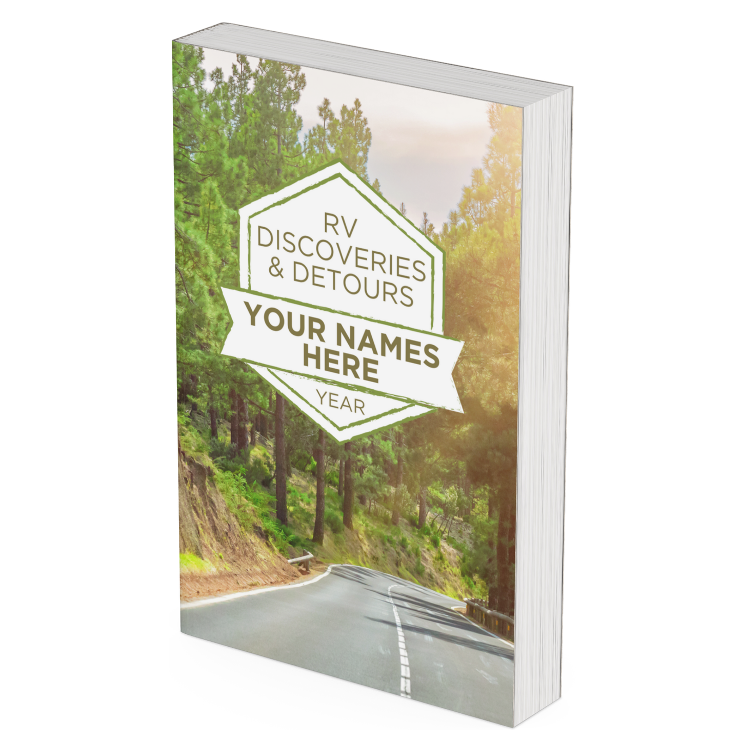 Personalized RV Travel Journal – Custom Camper Logbook with Checklists & Expense Tracker