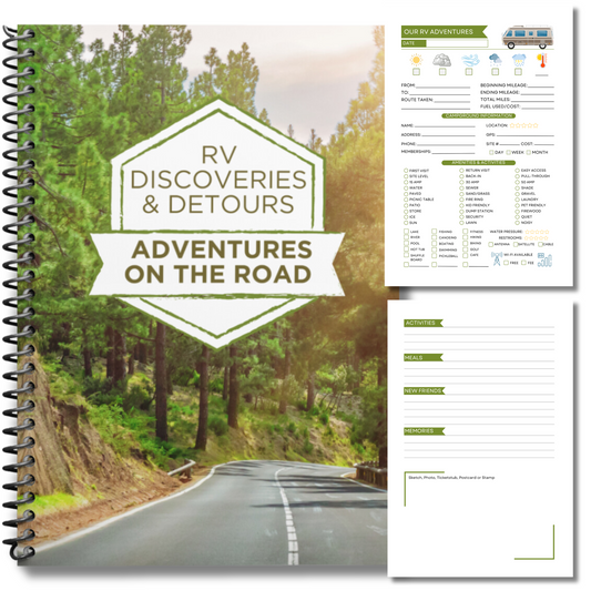 Spiral-Bound RV Journal & Planner: Your Ultimate Companion for RV Adventures | Camping Journal & RV Travel Logbook with Checklists | Ideal Gift for RV Owners