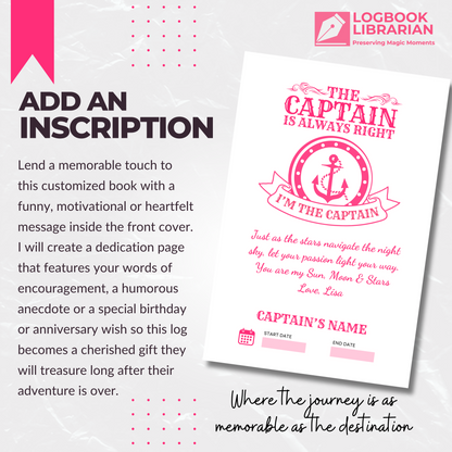 Captains Log
Boat Logbook
Nautical Diary
Boating Journal
Marine Log
Sailors Log
Yacht Logbook
Personalized Log
Boat Captain Gift
Sea Captain Log
Custom Logbook
Maritime Journal
Nautical Gift