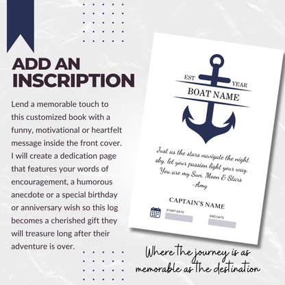 Captains Log
Boat Logbook
Nautical Diary
Boating Journal
Marine Log
Sailors Log
Yacht Logbook
Personalized Log
Boat Captain Gift
Sea Captain Log
Custom Logbook
Maritime Journal
Nautical Gift