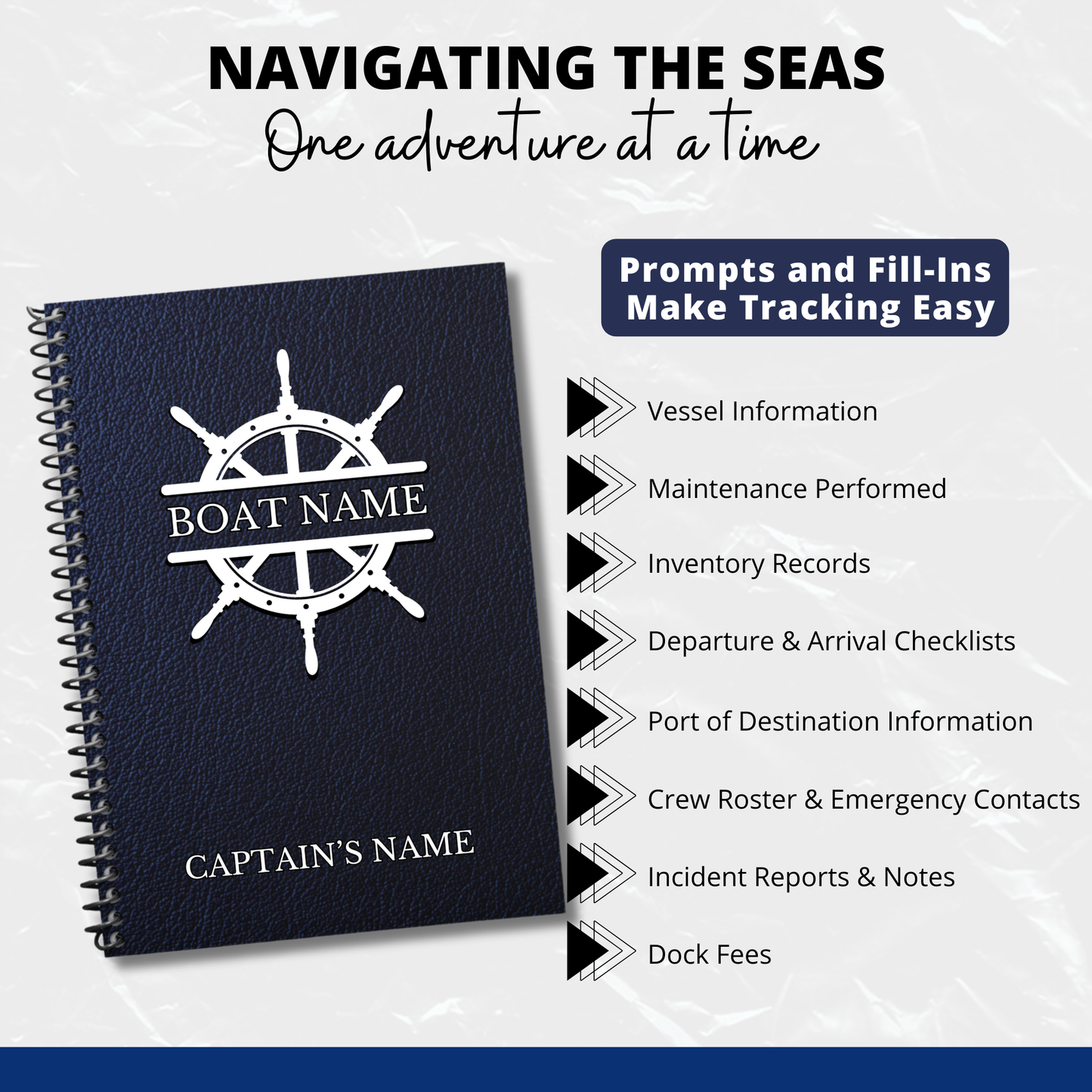 Captains Log
Boat Logbook
Nautical Diary
Boating Journal
Marine Log
Sailors Log
Yacht Logbook
Personalized Log
Boat Captain Gift
Sea Captain Log
Custom Logbook
Maritime Journal
Nautical Gift