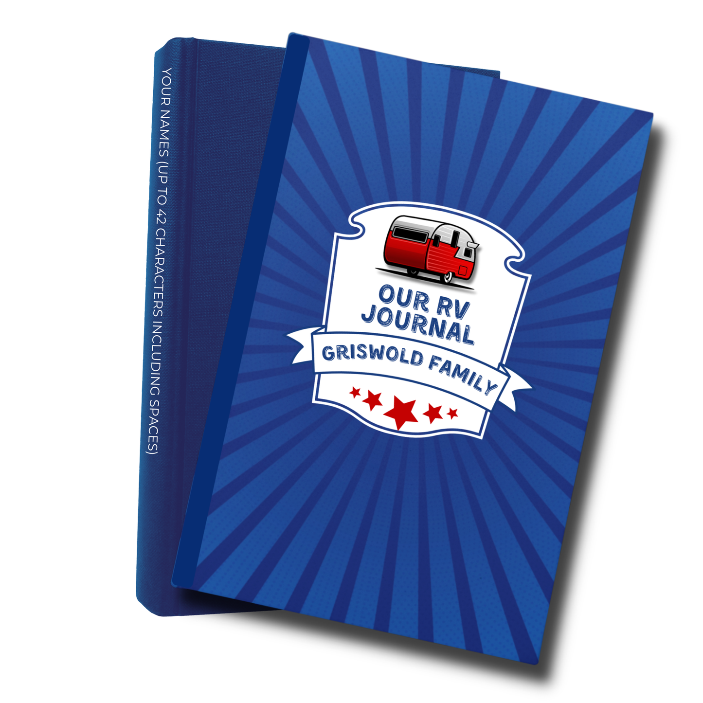 Custom RV Camping Journal | USA Road Trip Diary | Retirement, Couple, Family Gift for New RV Owners