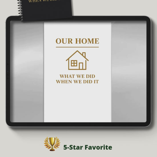Home Maintenance Log, House Repair Tracker, Home Repair Journal, Maintenance Checklist, Homeowner Gift, House Project Log, Repair Organizer, New Home Gift, DIY Home Planner, Appliance Tracker, Property Maintenance, Real Estate Closing, First Time Homeowner, Home Binder Book, House History Record