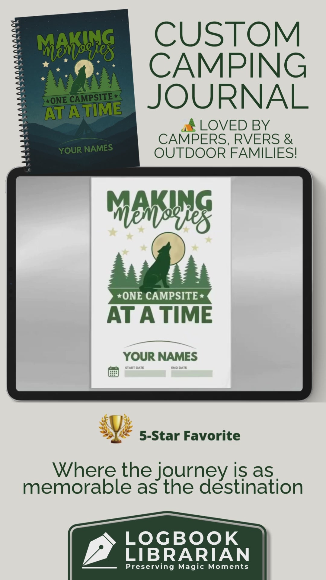 Camping log book, Campground journal, RV logbook, Travel journal, Camping gift, Camper diary, Glamping planner, Tent camping tracker, Campsite review notebook, Outdoor adventure journal, Camping notebook spiral bound, RV trip planner, Camp journal, Camping journal, RV gift, Camp gift, Camp gift for man, Camper gift, Camping logbook, Campground log book, Camping gifts, Camping accessories, RV gifts