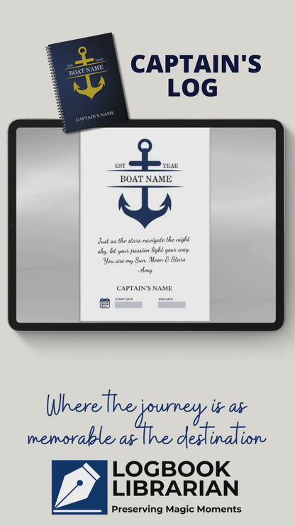 Captains Log
Boat Logbook
Nautical Diary
Boating Journal
Marine Log
Sailors Log
Yacht Logbook
Personalized Log
Boat Captain Gift
Sea Captain Log
Custom Logbook
Maritime Journal
Nautical Gift