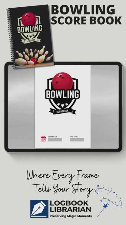 Bowling scorebook
bowling score book
bowling score sheet
bowling scoresheet
bowling log book
bowling tracker
gift for bowlers
bowling gifft