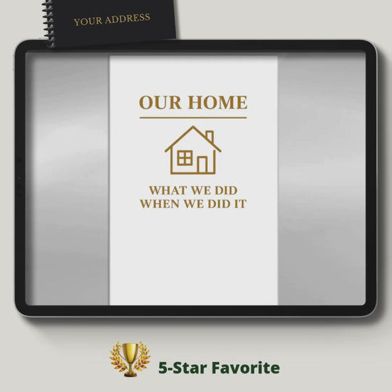 home maintenance log, home repair journal, home improvement tracker, house project planner, maintenance checklist, diy home planner, renovation planner, appliance log book, house repair tracker, track home repairs, new homeowner gift, housewarming book, real estate closing gift, spiral home log, house project log, custom home binder, home binder book, homeowner gift, new home gift, gift for homeowner, first time homeowner, household planner, appliance tracker, property maintenance, property repair tracker, 